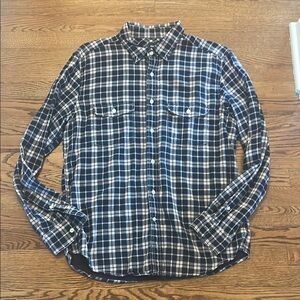 GAP Blue and White Casual Button Down Shirt